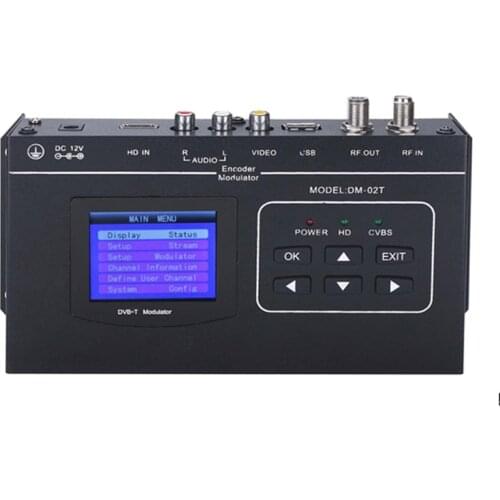 1080P HDMI/CVBS to DVB-T encoder modulator Digital TV Headend QAM RF Modulator dvb-t digital modulator DM-02TH DVB-TCOFDM