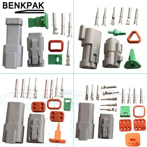 5sets DT06/DT04 2P 3P 4P 6P Engine Gearbox waterproof electrical connector for car bus motor truck