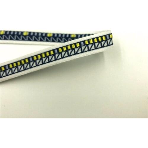 5Yards 11mm 3/8" Triangles Jacquard Ribbon Packing Handmade Jewelry DIY Sewing Supplies Hair Bow Clothes Bags Accessories