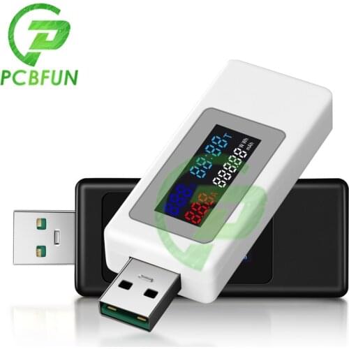 6 in 1 Usb Tester Dc Power Meter Digital Voltmeter Voltimetro Volt Meter Power Bank Wattmeter Voltage Tester Doctor Detector
