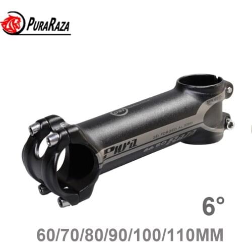 Aluminum Bike Handlebar Stem For MTB 6 Degree Road Mountain Bicycle Bar Stem 28.6*31.8mm 60/70/80/90/100/110mm Bike Parts