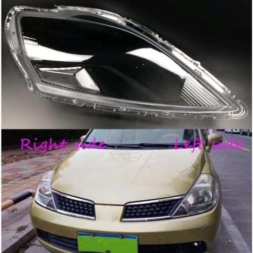 Car Headlamp Lens For Nissan Tiida 2005 2006 2007 Car Headlight cover Headlamp Lens Auto Shell Cover