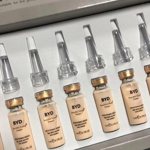 10/5/2pc BB Cream Glow Foundation Korean Cosmetics Kit Ampoule Facial Booster Whitening Acne MesoWhite Brightening Booster Serum