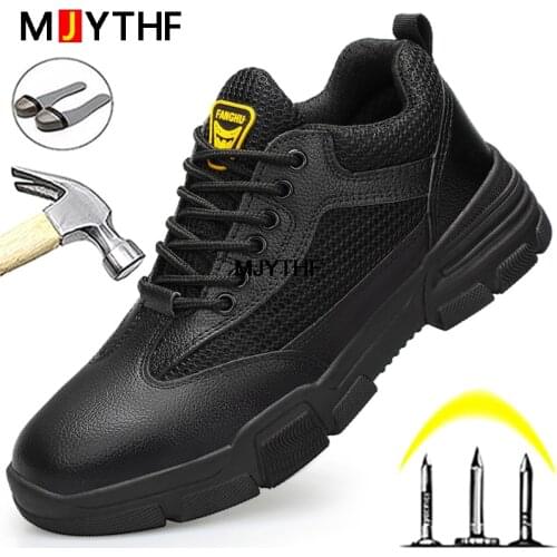 Safety Shoes Work Boots Men Puncture-Proof Indestructible Shoes Waterproof Work Shoes Sneakers Wear-resistant Industrial Shoes