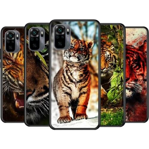 Cool Animal Powerful Tiger For Xiaomi Redmi Note 10S 10 9T 9S 9 8T 8 7S 7 6 5A 5 4X 4 Pro Max 5G Phone Case