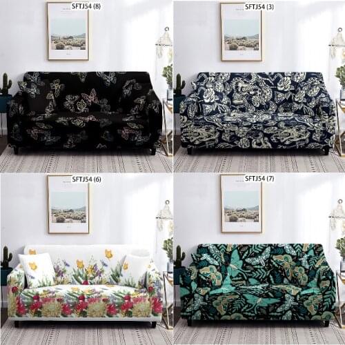 Butterfly flowers black sofa seat covers l shape sofa cover couches for living room couch cover corner sofa cover Plaid For home