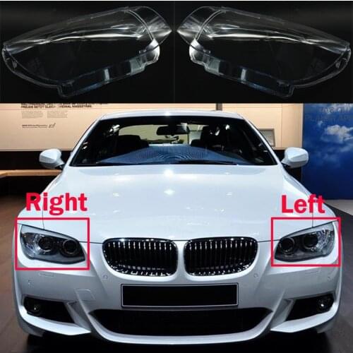 For BMW 2010-2013 3 series Coupe E92 E93 Front Headlight Cover Glass Lamp Shade Car Transparent Shell Lens Light Case
