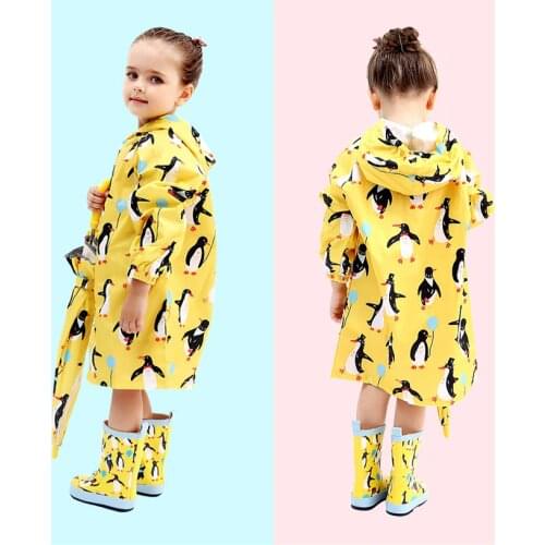 75-130CM waterproof raincoat for children kids baby rain coat poncho boys girls primary school students rain poncho jacket