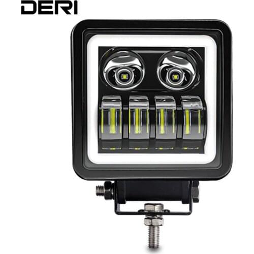 4 Inch LED Work Light bar with white LED Angel Eyes Driving Light spot beam work lamp For Trucks 4x4 Off road Tractor 12V 24V