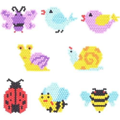 5D DIY Diamond Painting Kits for Kids Beef Bird Butterfly Pattern Paint with Diamonds by Numbers Kit Easy to DIY Mosaic Stickers