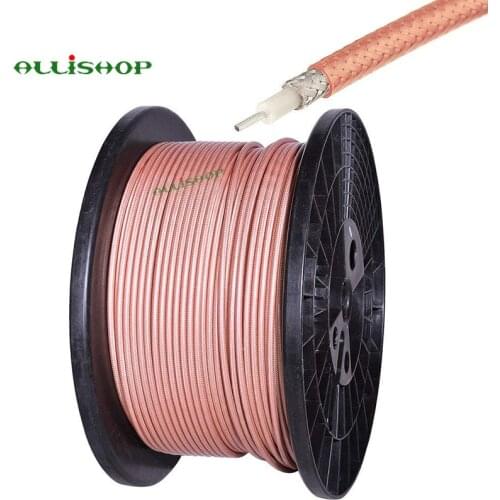 10M RG400 M17/128-RG400 Double Copper Braid Shielded RF Coaxial Cable RG400 Cable Low Loss 50 Ohm Wires