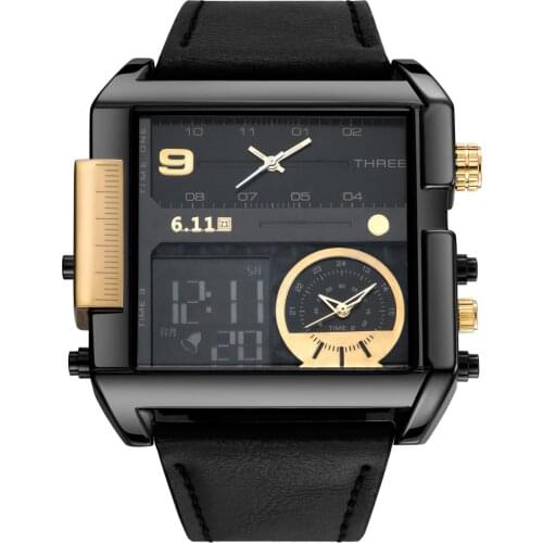 Top Brand Men Watches Fashion Quartz Watch Mens LED Digital Military Chronograph Wristwatch Sport Clock Gift Relogio Masculino