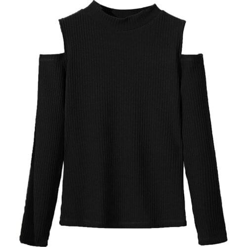 Женские пуловеры с открытыми плечами MLNRFZ China At AliExpress