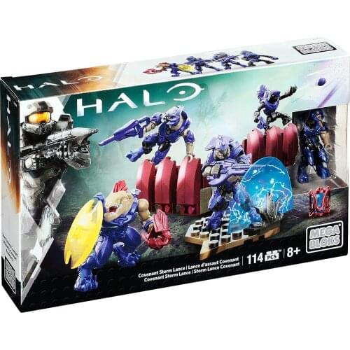 Mega Bloks Halo Covenant Storm Lance Building Kit 114 pcs/pzs -8 years old Children Toys Festival Gift Small building blocks