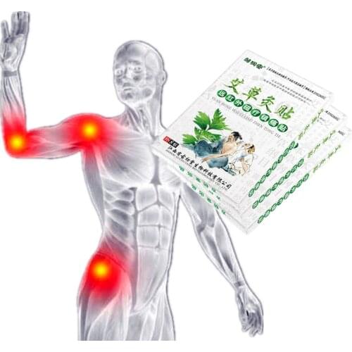 Shoulder Pain Relief Balm Chinese Medical Plaster Low Back Pain Wormwood Essential Oils Heating Pain Removal Patches 8Pcs