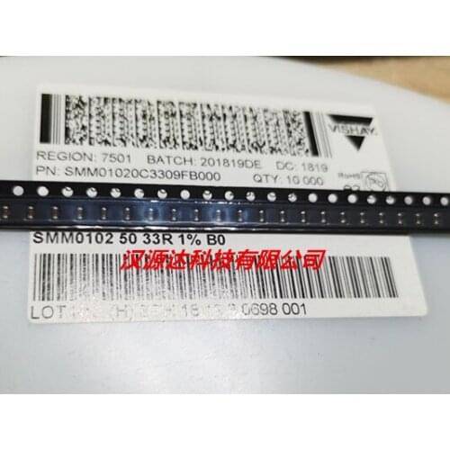 Original new 100% SMM01020C3309FB300 color ring wafer resistor 0102-33R 33OHM 1% 0.2W (Inductor)