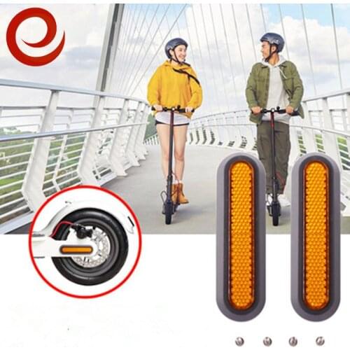 Scooter Reflective Cover For Xiaomi Pro 2/1s/M365 Electric Scooter Wheel Cover Protect Shell Front Rear Safety Reflective Parts