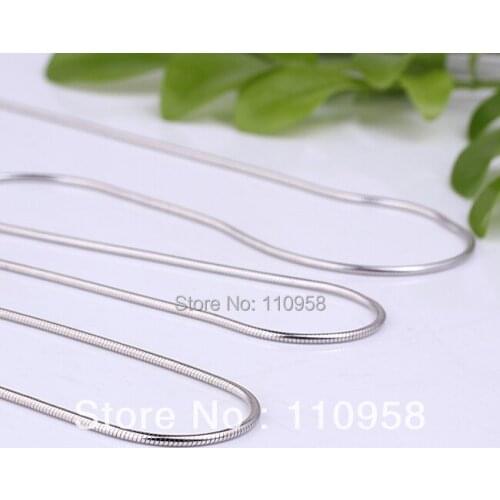 Sterling 925 Silver Snake Chain Necklace 16" or 18" Inches 0.8mm S7001 NAL