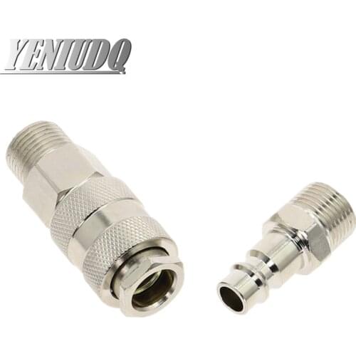 Pneumatic Fitting European Standard EU Euro Type Quick Coupling Connector Coupler For Air Compressor 1/4 3/8 1/2 Male thread
