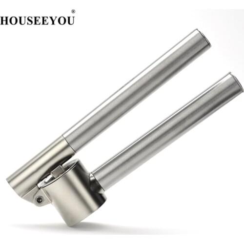 HOUSEEYOU Stainless Steel Garlic Presses Aqueeze Kitchen Squeeze Tool Alloy Ginge Crusher Garlic Press Kitchen Accessories Tools
