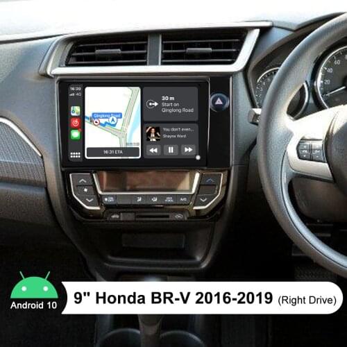 Radio 1din Audio For Cars GPS Naviagtion Car Multimedia Player 9 Inch For Honda BR-V 2016-2019 With Android Auto & Apple CarPlay