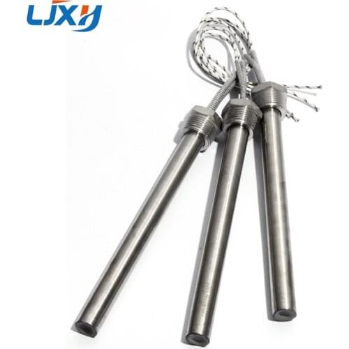 LJXH DN10/16mm Thread Cartridge Heaters Heating Element for Air 12mm Tube Diameter 350/400/450/500/550mm Tube Length 1PC