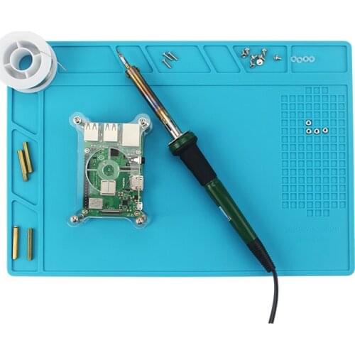 1PC 300*200mm Insulation Pad Heat-Resistant Silicone Soldering Mat Work Pad Desk Platform Solder Rework Repair Tool Station Pad