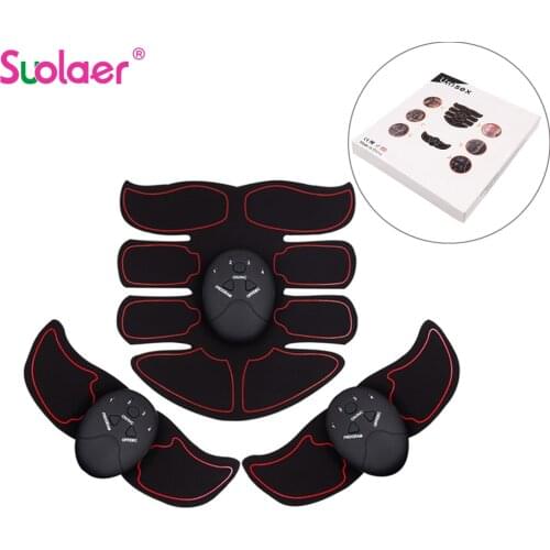 Dropshipping Electric Muscle Stimulator EMS Trainer Wireless Abdominal ABS Stimulator Fitness Body Slimming Massager Unisex