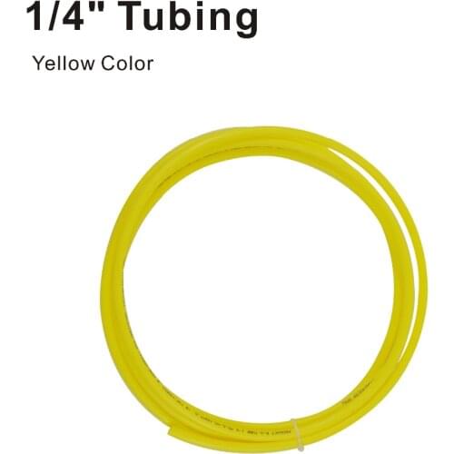 Tubing 1/4 Inch OD, 10 Meters(30 feet) Length Tubing Hose Pipe for Reverse Osmosis RO System - Yellow Color