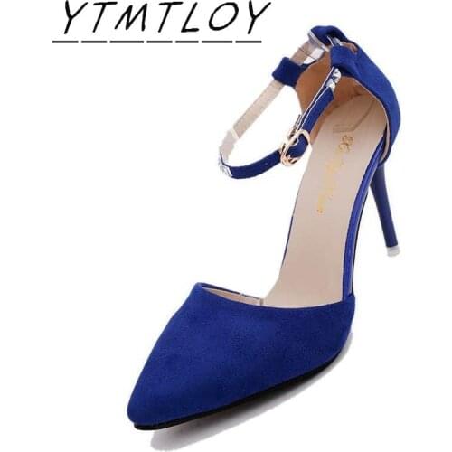 Shoes Women High Heels 10cm Sexy Sandals Wedding Bridal Shoes Silk Glitter Heels Fetish Stiletto Woman Pumps Blue 34-40