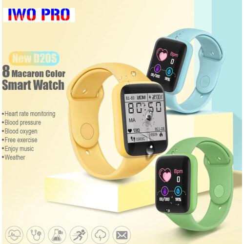 Y68 Smart Watch 2021 Men Women Blood Pressure Heart Rate Monitor Fitness D20 Watch Smart Bracelet For Android IOS Phone