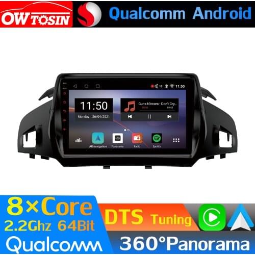 Qualcomm 8Core Android Car Media For Ford Kuga C-Max Escape 2013-2018 GPS Navigation 360 Camera Radio Head Unit CarPlay HDMI DTS