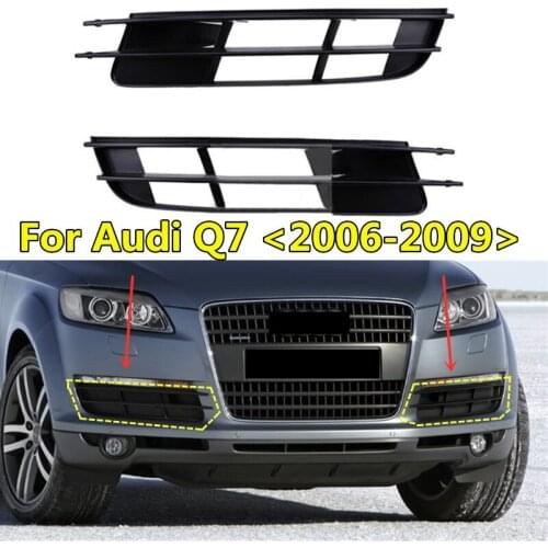 Car Replacement Accessories Auto Original Style Abs Front Lower Bumper Grills For Audi- Q7 2006 2007 2008 2009 Day Light Grille