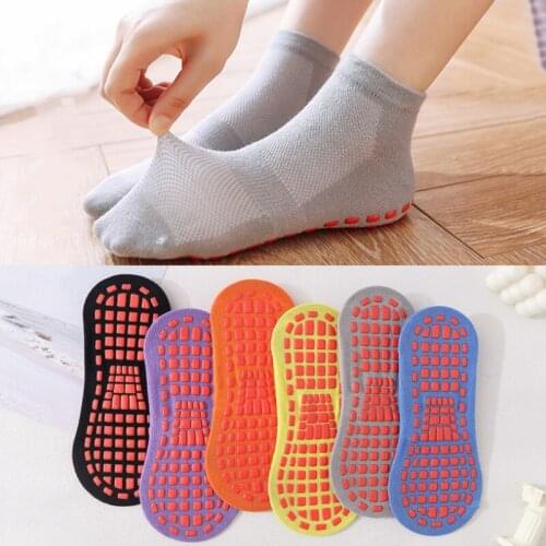 Women Sports Fitness Yoga Socks Round Head Cotton Non-Slip Breathable Sports Socks Ventilation Pilates Ballet Socks Dance Sock