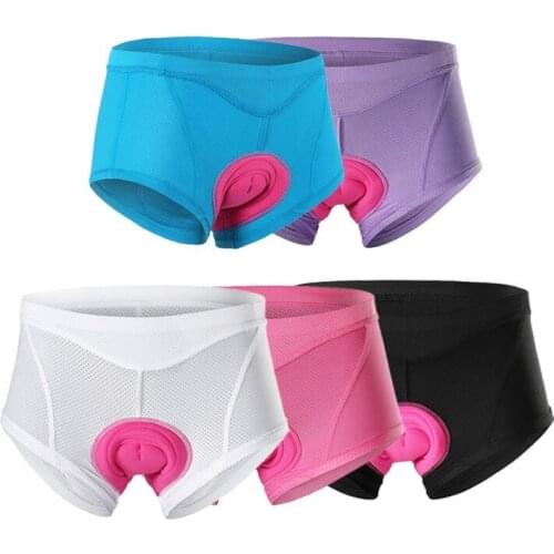 Women Cycling Underwear Thickened Sponge Cushion Bicycle Panties Women Shorts Breathable Quick Dry Wicking Cycling Shorts