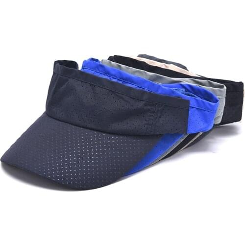 1*Summer Breathable Unisex Empty Top Sun Visor Hat Summer Linen Big Wide Brim Straw Sun Caps UV Protection Hat For Men And Women