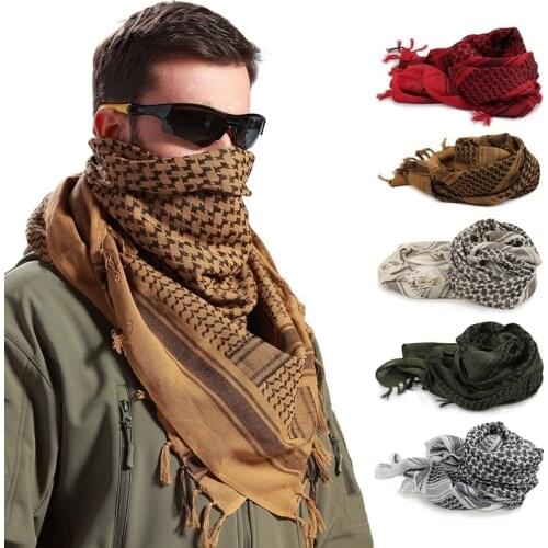 2020 New Spring Winter Military Fashion Lightweight Army Plaid Scarf Men And Women Tactical Arab Scarf To Keep Warm