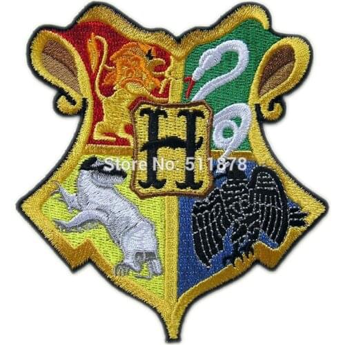 3.5" School Crest Movie TV Show Series Costume Cosplay Embroidered Emblem iron on patch Baseball Cap Badge