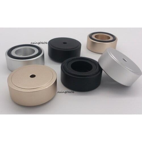 4pcs B39 x16mm audio amplifier speaker feet spikes black Ring machine mats pads