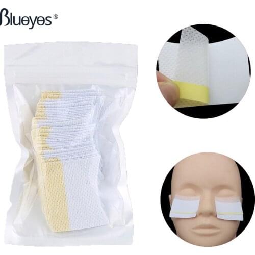 40pcs/bag Eyelash Remover Cotton Pads Sticker Under Eyes Patches Breathable Soft For Removing Grafted False Lashes Makeup Tools
