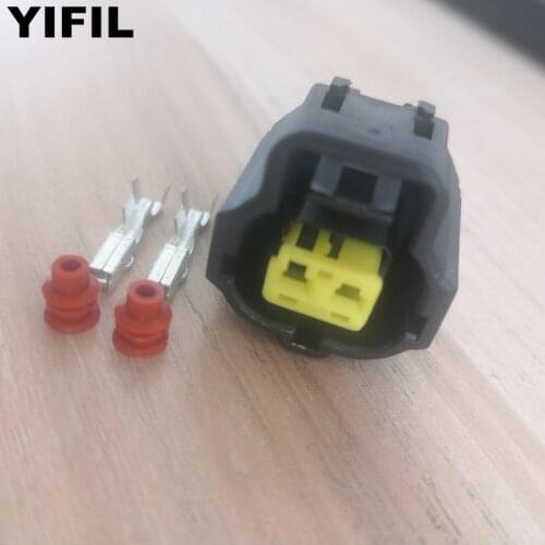 5pcs/lot 2-Pin 2 Way Water Temp Sensor Connector Plug Clip Kit For Toyota Lexus 90980-11062 90980-10737