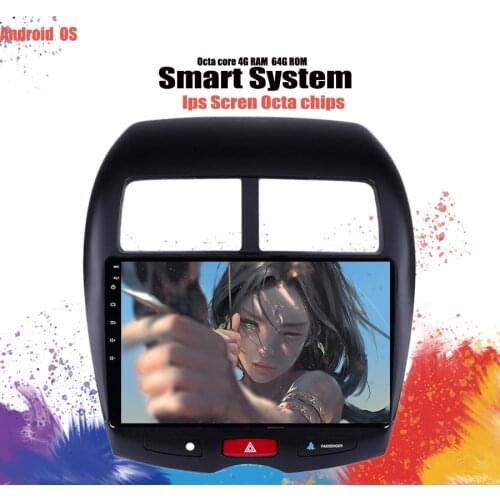 RAM 6G ROM 128G Car Radio Multimedia Player 10.1" Android 10.0 dvd GPS For Mitsubishi ASX 2010-2018 Navigation headunit Stereo