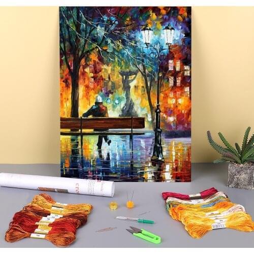 Sleeplessness Pre-Printed 11CT Cross-Stitch Full Kit DIY Embroidery DMC Threads Knitting Painting Handicraft Sewing Jewelry