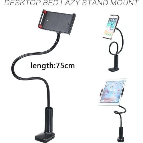 Phone Holder Bed Gooseneck Mount Flexible Arm Bracket Stand Flexible Long Arm Gooseneck Bracket Mount Clamp Holder Stands