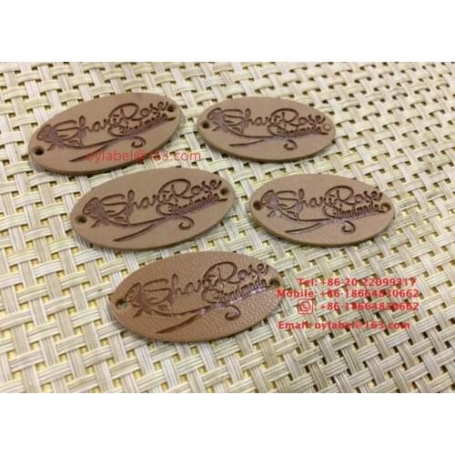 Custom made high quality Jeans leather label / simulation patch /pu patch/main label/leather label