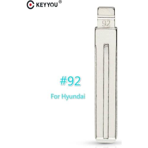 KEYYOU 10pcs/lot 92# Original Replacement Flip Remote Key Blade Car Key blank For New Hyundai IX35 Verna KIA Flip Key NO.92