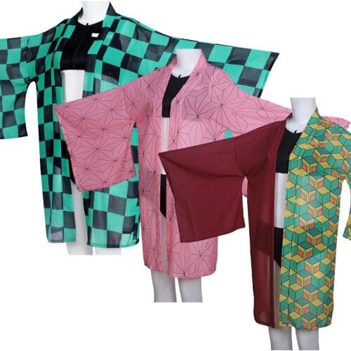 Anime Demon Slayer Swimsuit Kimetsu no Yaiba Cosplay Costume Kamado Tanjirou Tomioka Giyuu Swimwear Beach Bathing Suit Summer