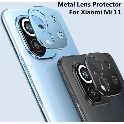 Metal Lens Protector For Xiaomi Mi 11 Mi11 Aluminum Alloy All-Inclusive Camera Lens Screen Cover Ring For Xiaomi Mi11 Mi 11 Film