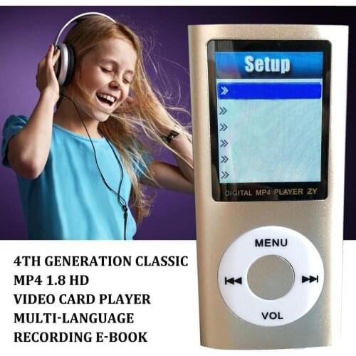1.8 inch color screen mp3 player Play music with fm radio video player E-book player