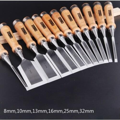 6 Pcs/set Carving Chisel Carpenter Tools Flat Woodworking Chisel Tool Set Professional Wood Carving Knife Hand Tools